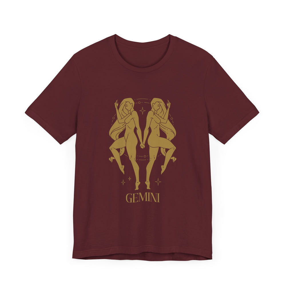 Gemini The Twins Zodiac Unisex Jersey Short Sleeve Tee