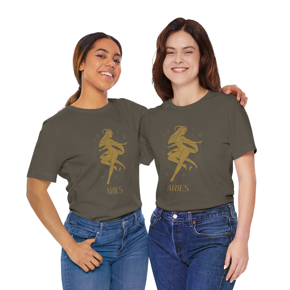 Aries Constellation Zodiac The Ram Men's Jersey Short Sleeve Tee