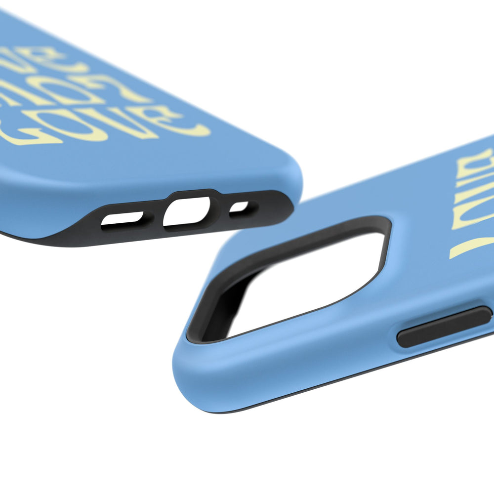 💙💛 Love Love Love – Blue & Yellow Magnetic Tough iPhone Case 💛💙