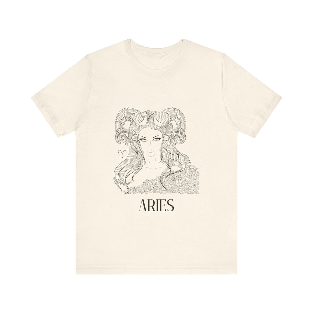 Aries Constellation Zodiac Unisex Jersey Short Sleeve Tee
