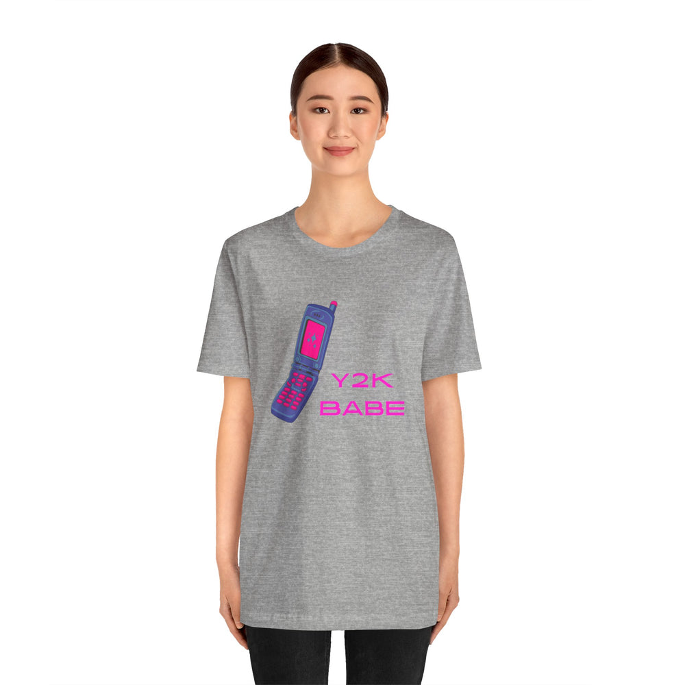 Y2K babe - flip phone - Short Sleeve Tee