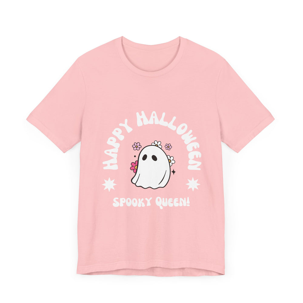 Happy Halloween Spooky Queen Unisex Jersey Short Sleeve Tee