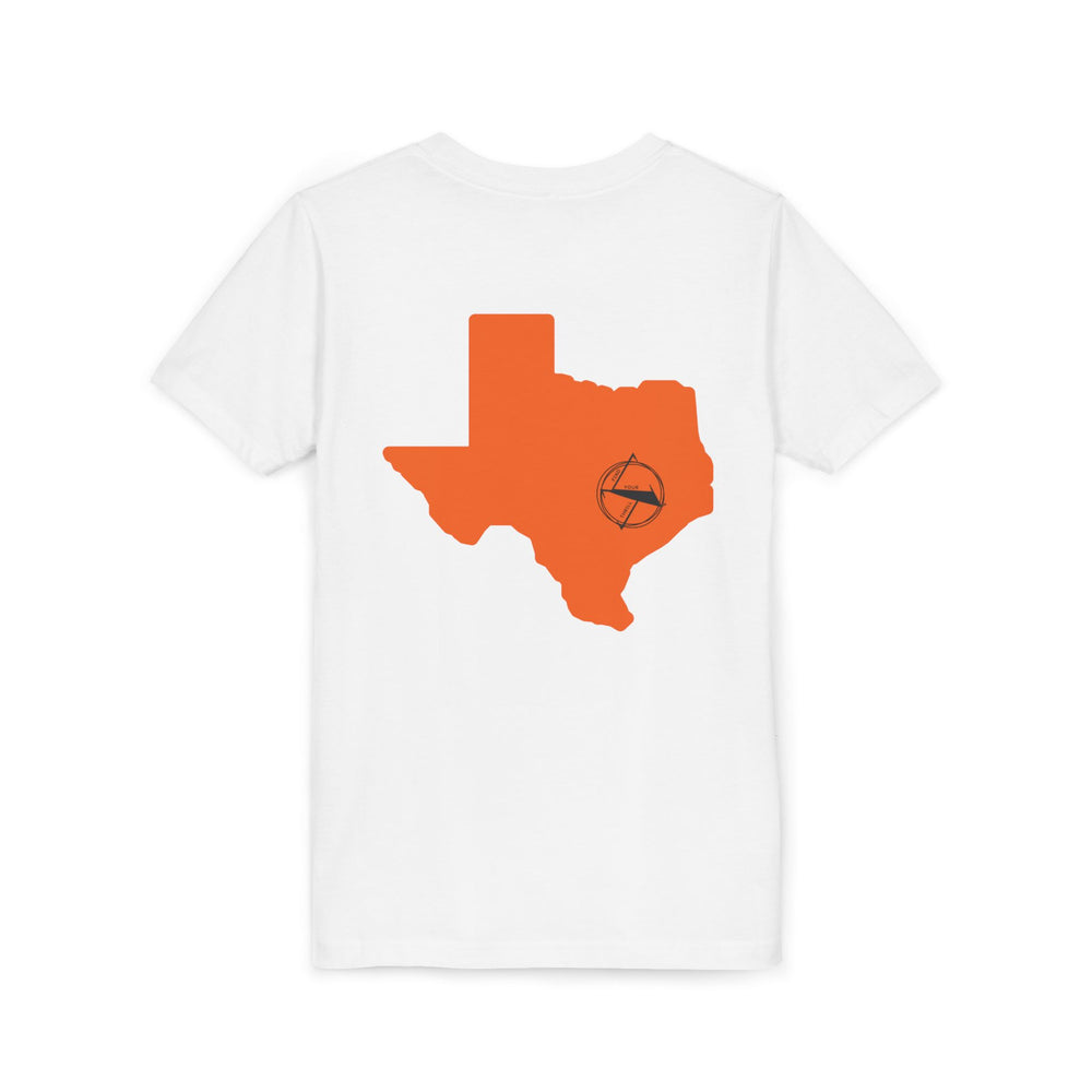 🤠 FYT ATX Youth Short Sleeve Tee – Texas State with ATX Circle Marker 🌟