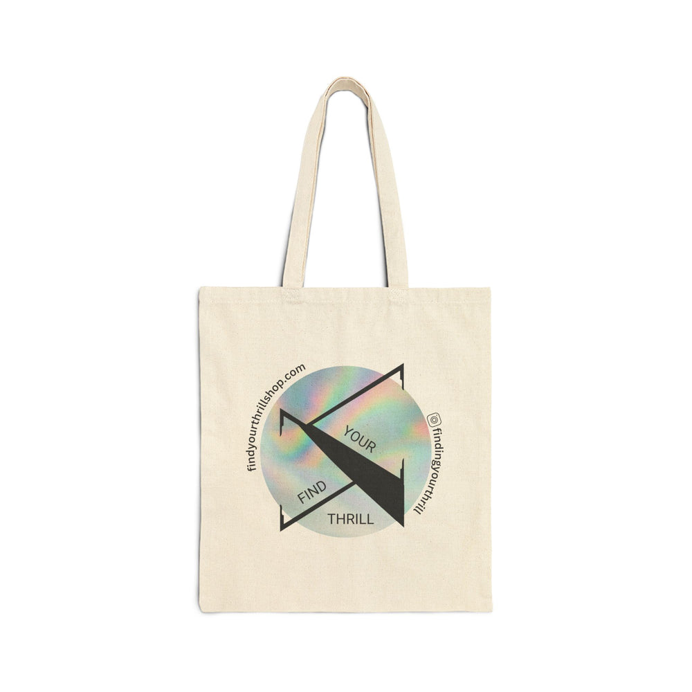 Find Your Thrill holographic Cotton Canvas Tote Bag