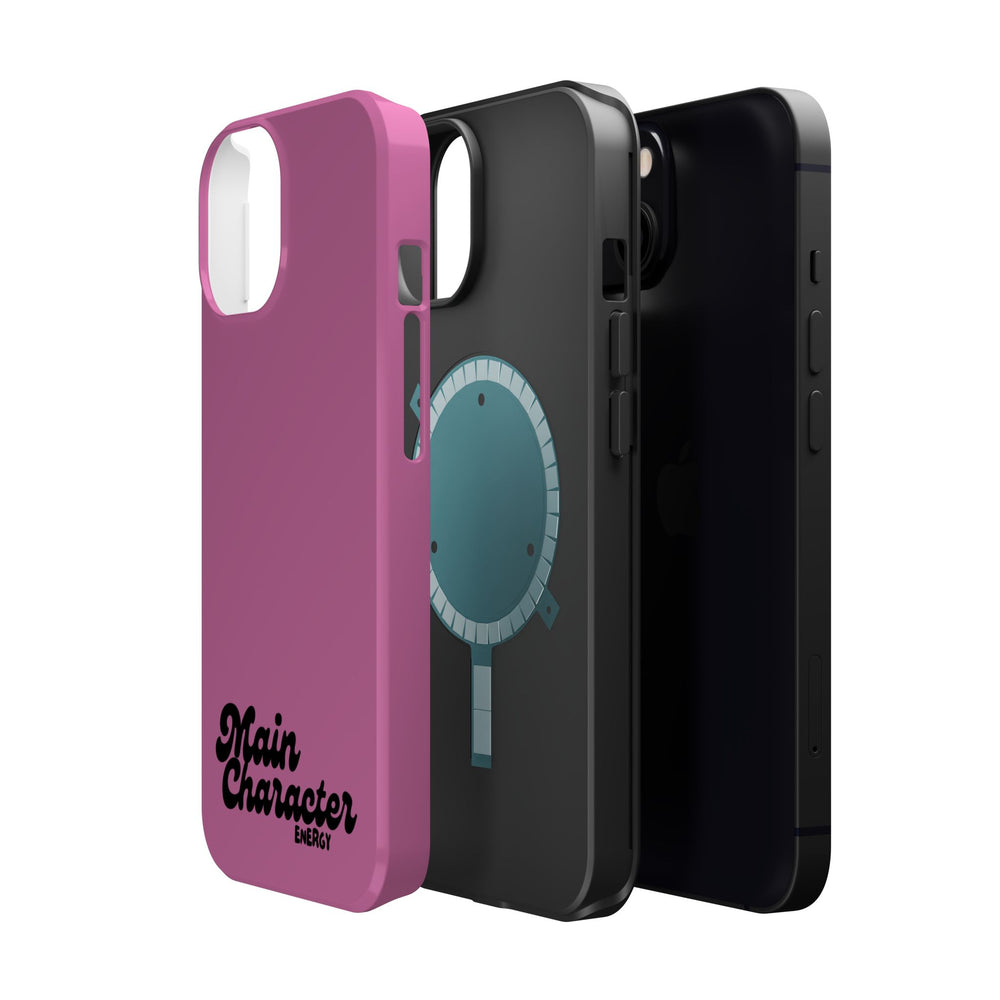 Main Character Energy Pink Edition Magnetic Tough iPhone 16, 15, 14, 13 Pro & Max Cases