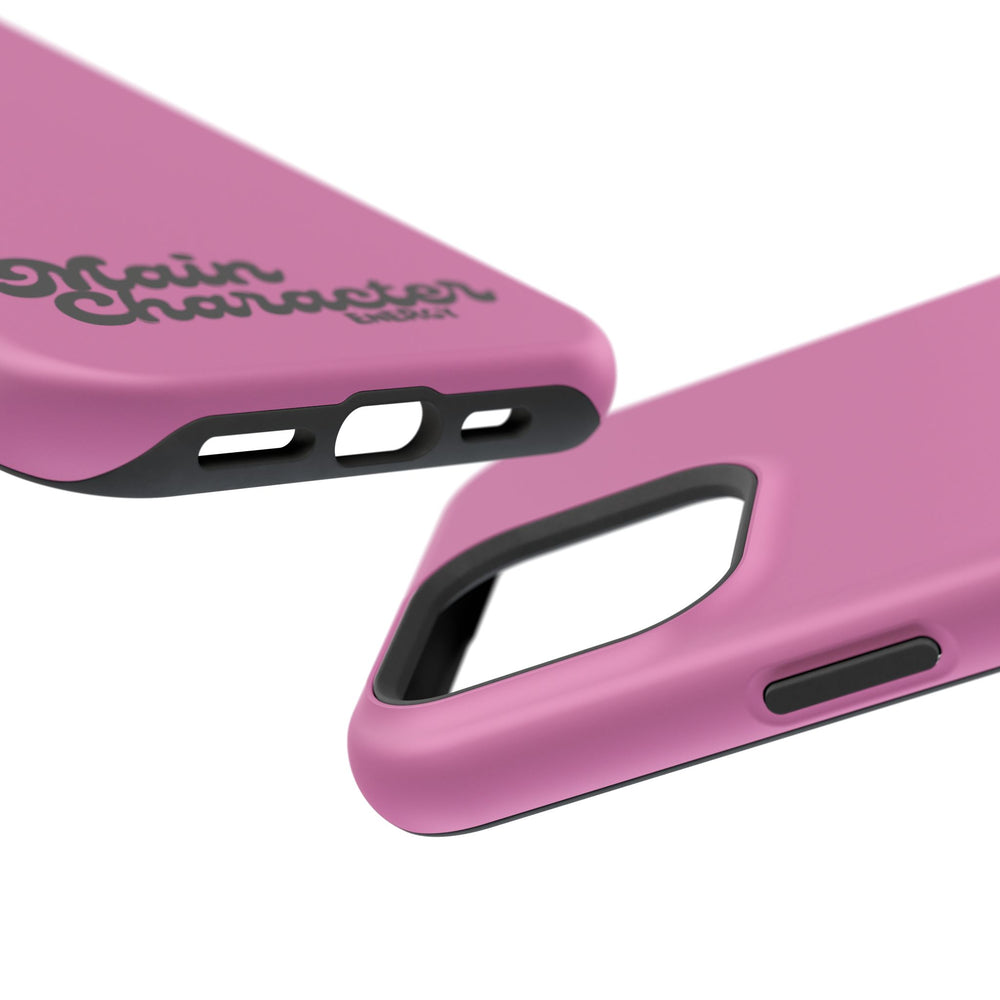 Main Character Energy Pink Edition Magnetic Tough iPhone 16, 15, 14, 13 Pro & Max Cases
