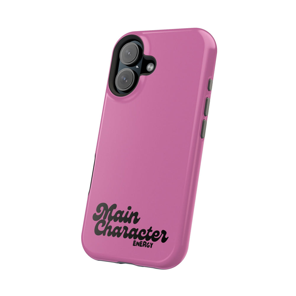 Main Character Energy Pink Edition Magnetic Tough iPhone 16, 15, 14, 13 Pro & Max Cases