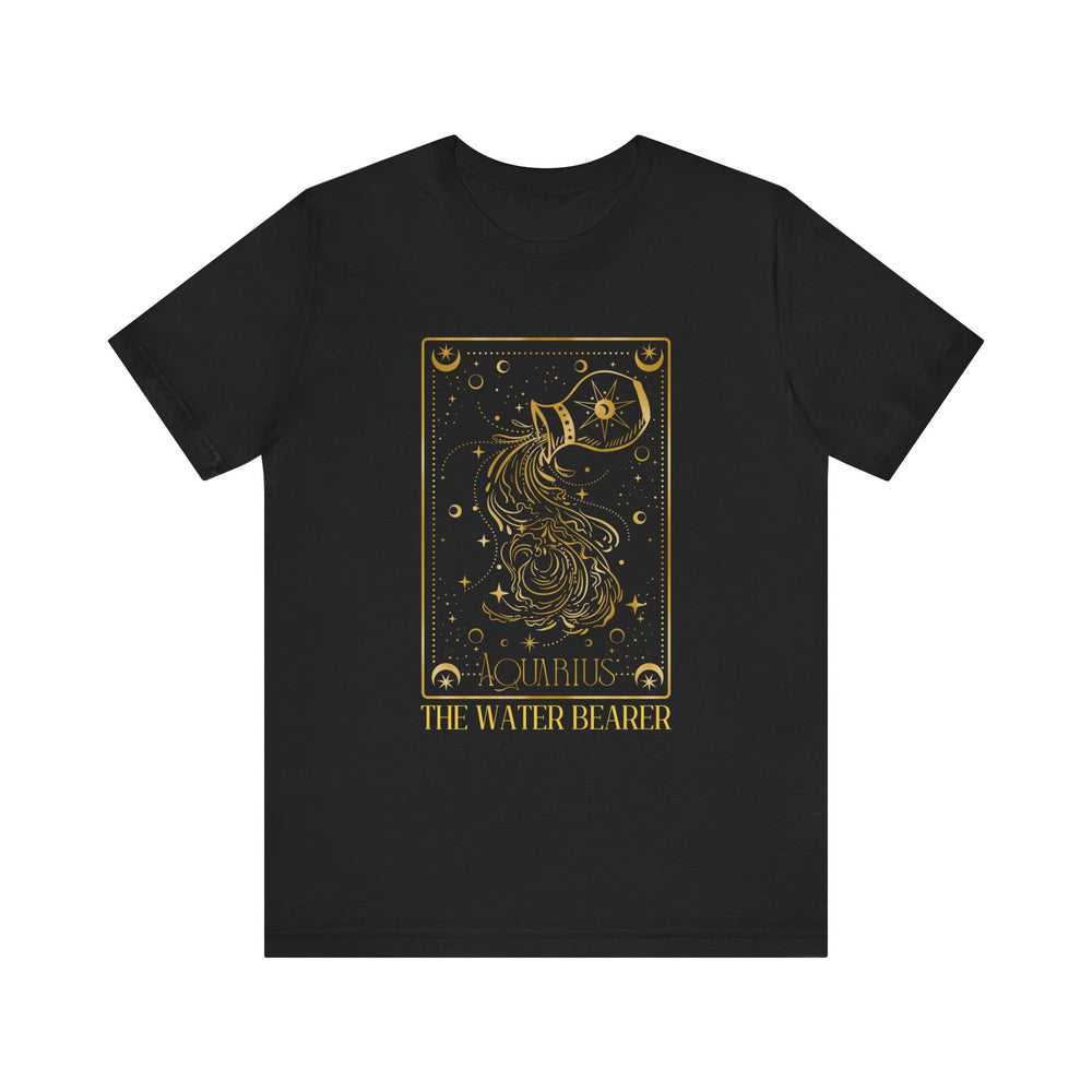 Aquarius The Water Bearer Zodiac Card Men's Jersey Short Sleeve Tee