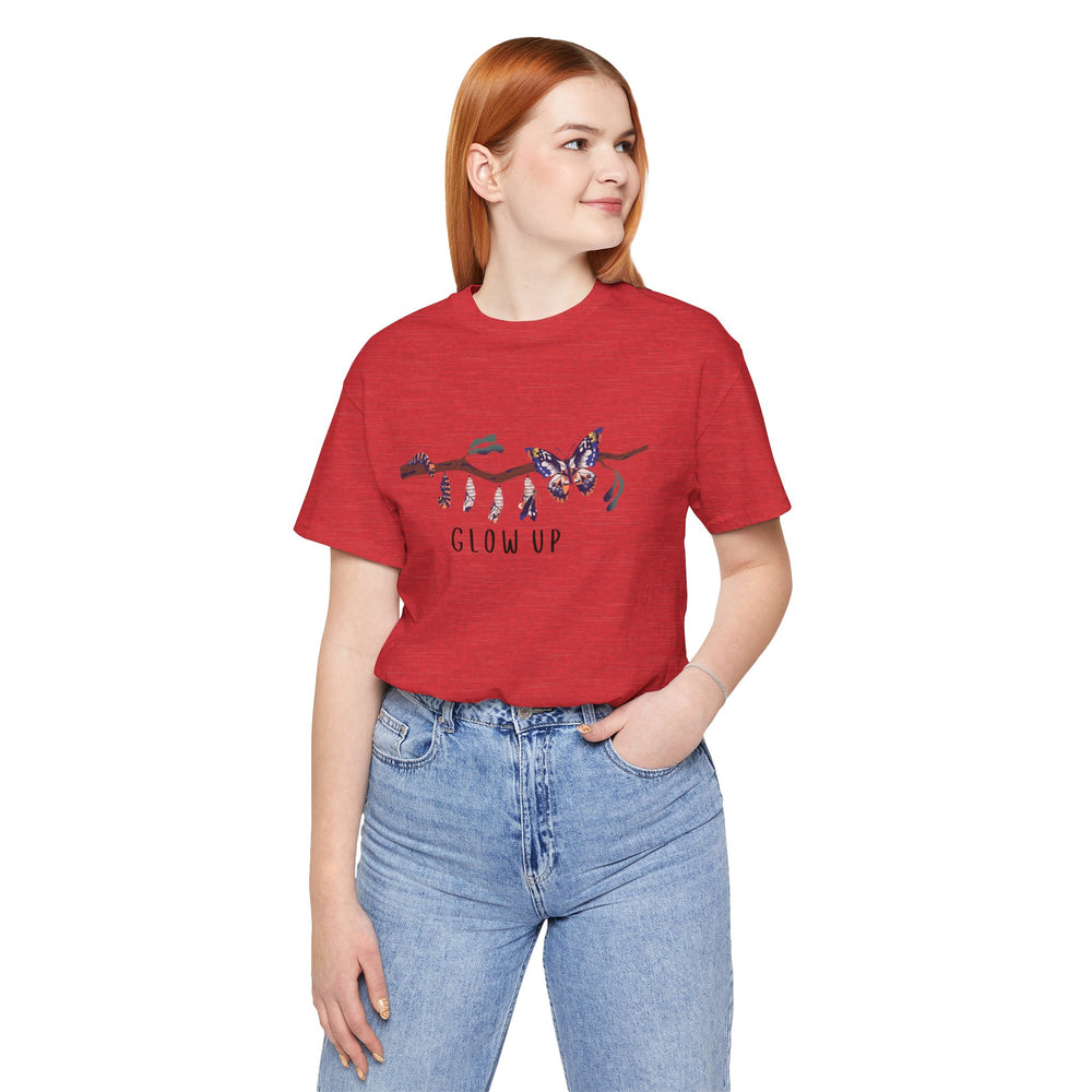 Glow Up Butterflies Jersey Short Sleeve Tee