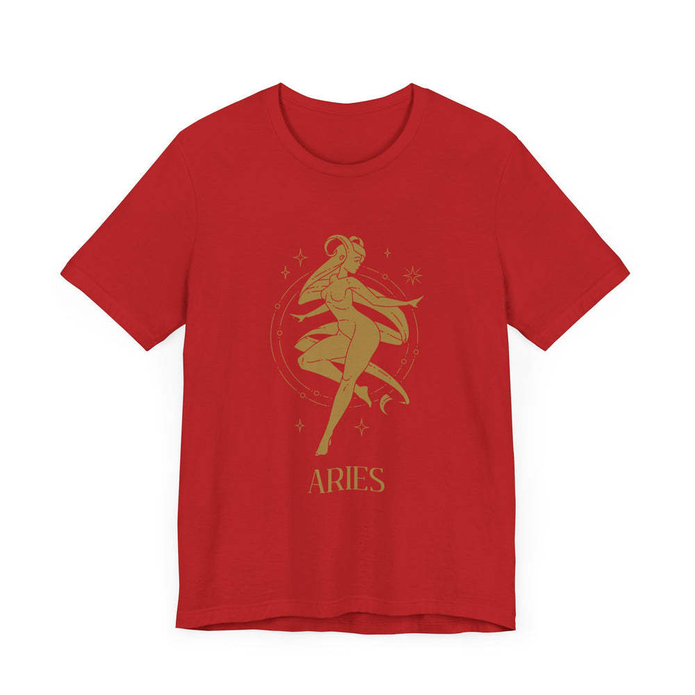 Aries Constellation Zodiac The Ram Men's Jersey Short Sleeve Tee
