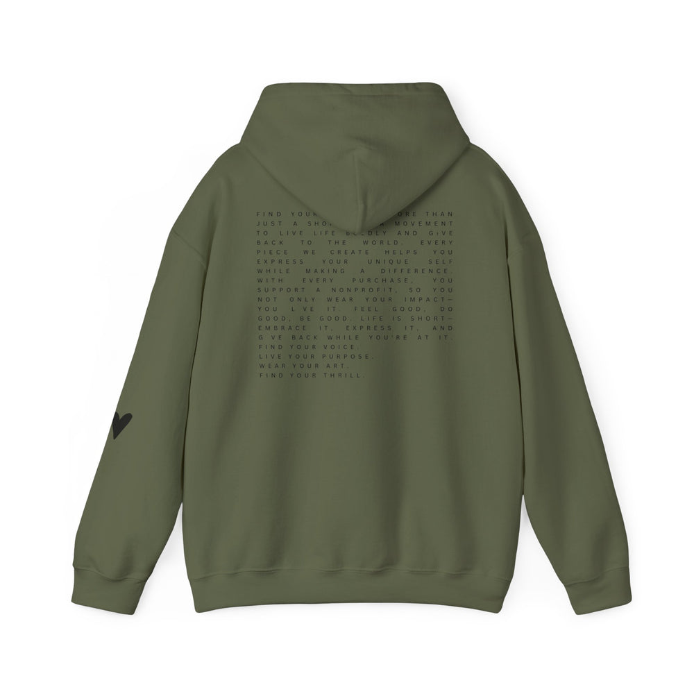 Find Your Thrill Mantra Oversized Women's Hoodie – Cozy Comfort with a Bold Mission 🌏💛