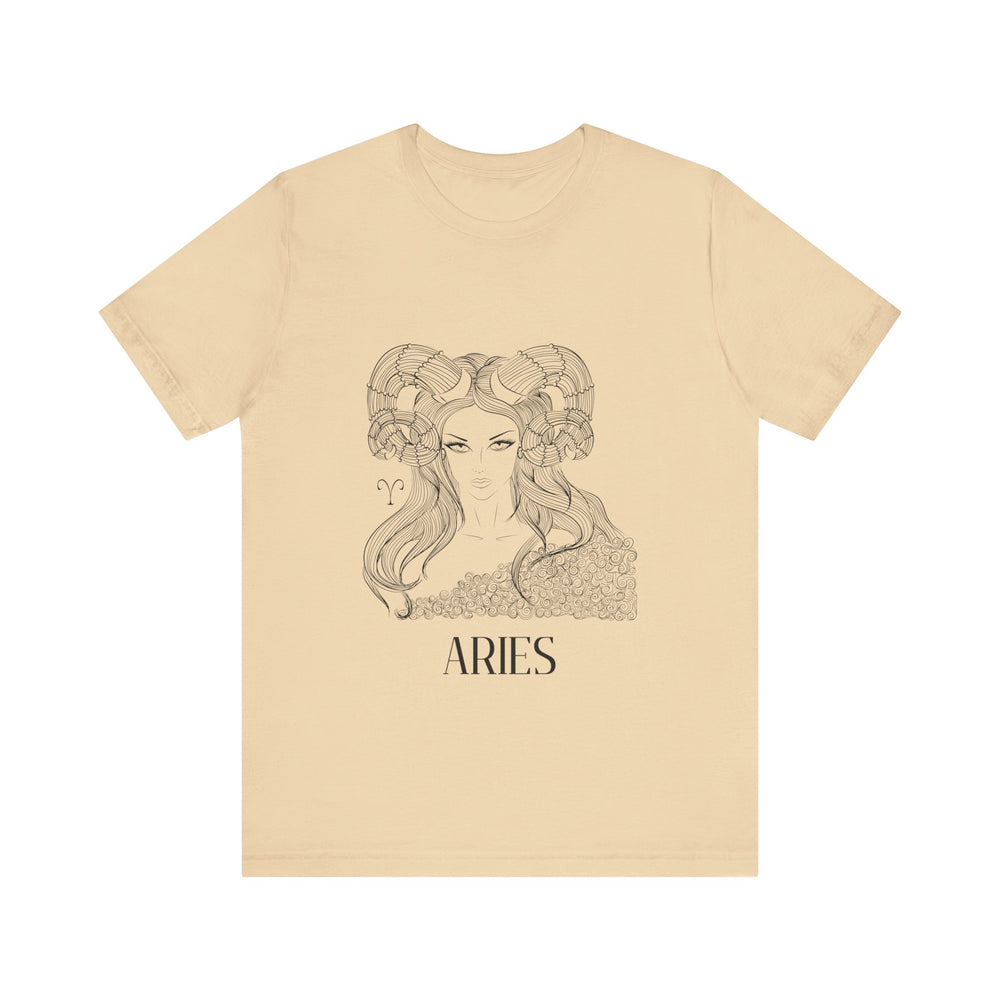 Aries Constellation Zodiac Unisex Jersey Short Sleeve Tee