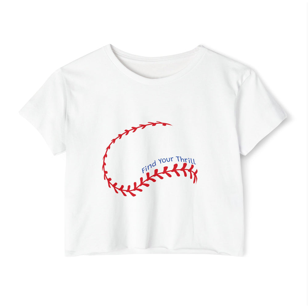 Find Your Thrill Baseball Women's Festival Crop Top