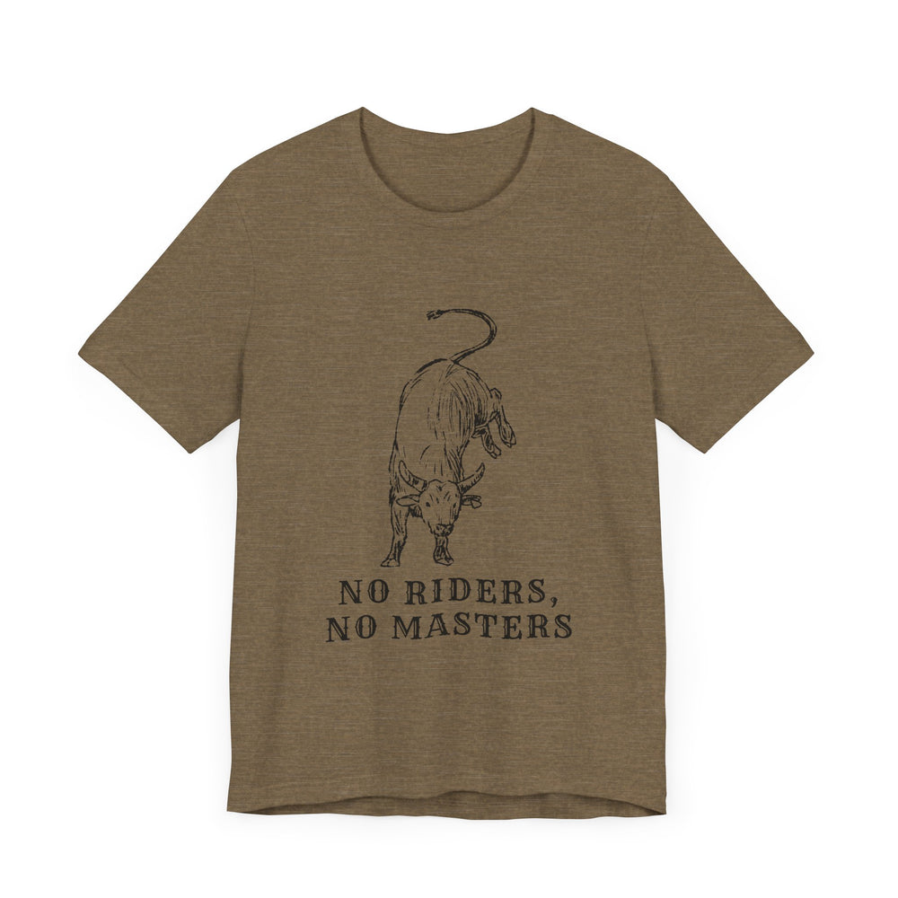 No Riders No Masters Bull Men's Jersey Short Sleeve Tee