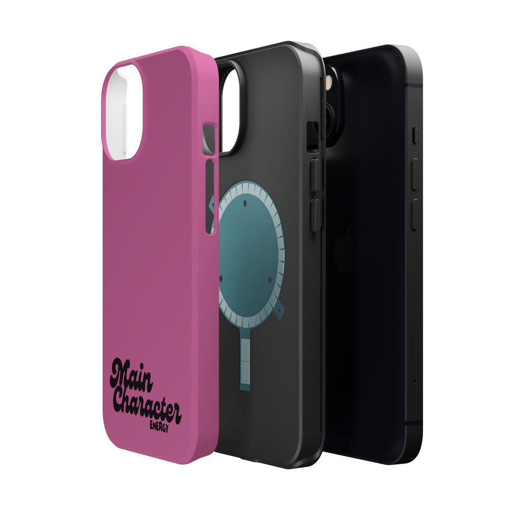 Main Character Energy Pink Edition Magnetic Tough iPhone 16, 15, 14, 13 Pro & Max Cases
