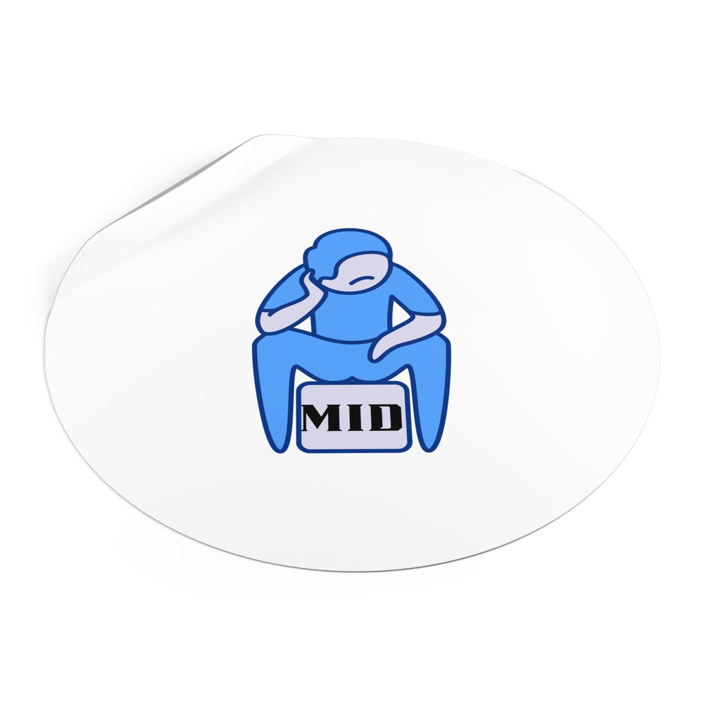 MID- Round Vinyl Stickers