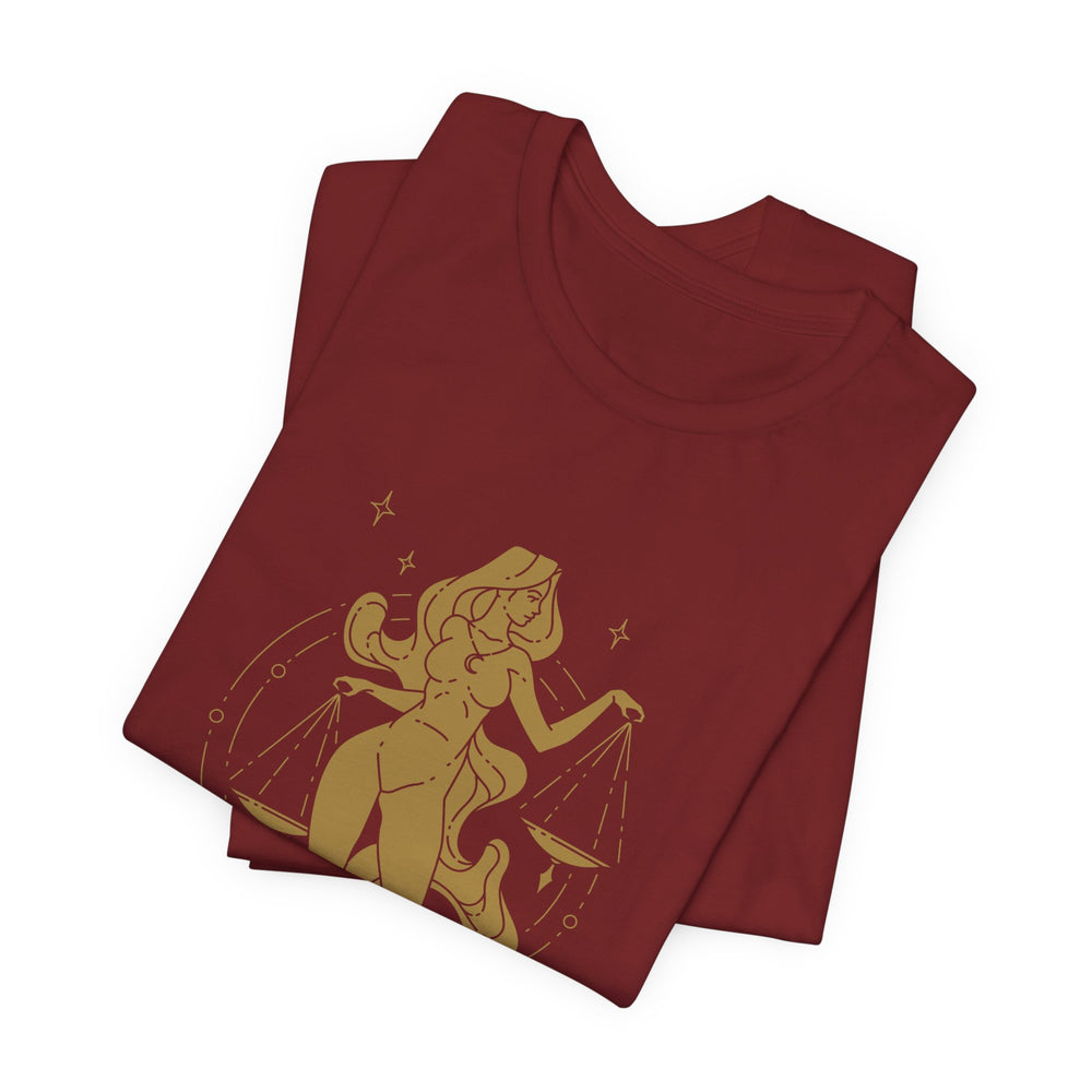 Libra Constellation Zodiac Short Sleeve Tee