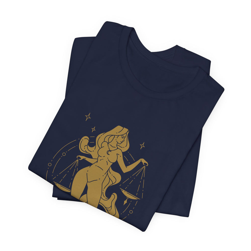 Libra Constellation Zodiac Short Sleeve Tee