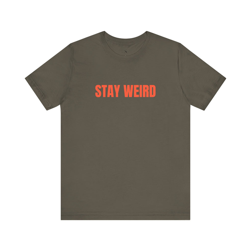 Stay Weird Oversized Tee – Embrace Your Uniqueness. Own the Moment. 🌀🖤