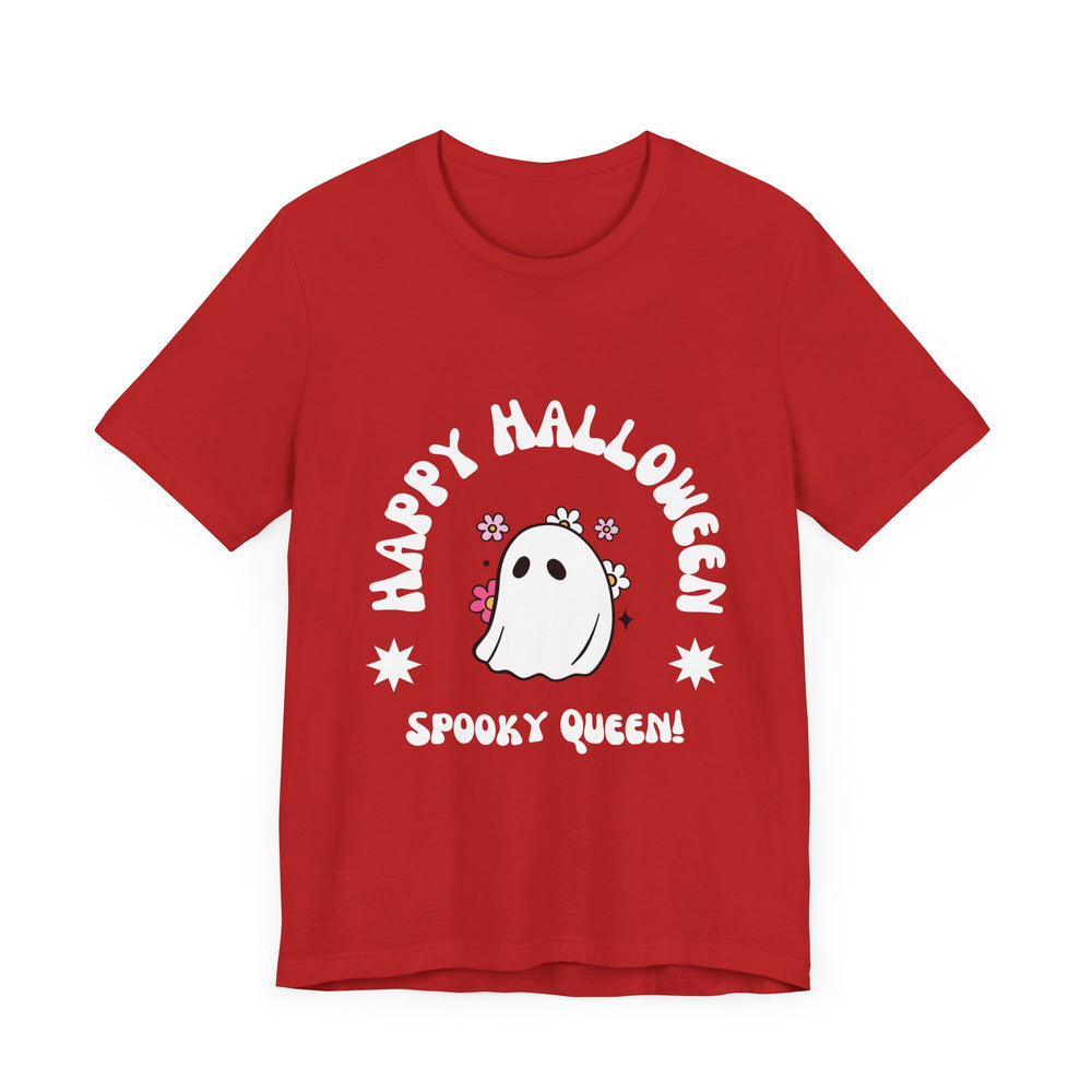 Happy Halloween Spooky Queen Unisex Jersey Short Sleeve Tee