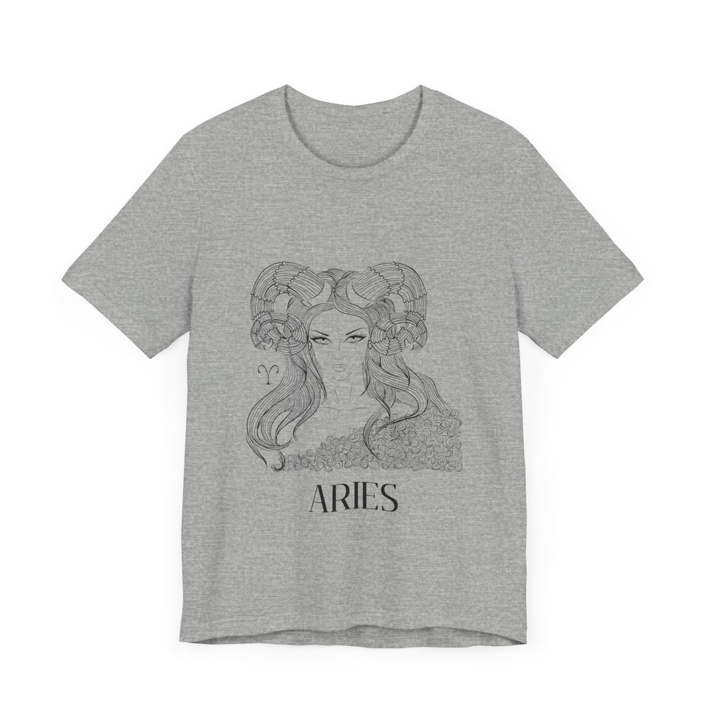 Aries Constellation Zodiac Unisex Jersey Short Sleeve Tee