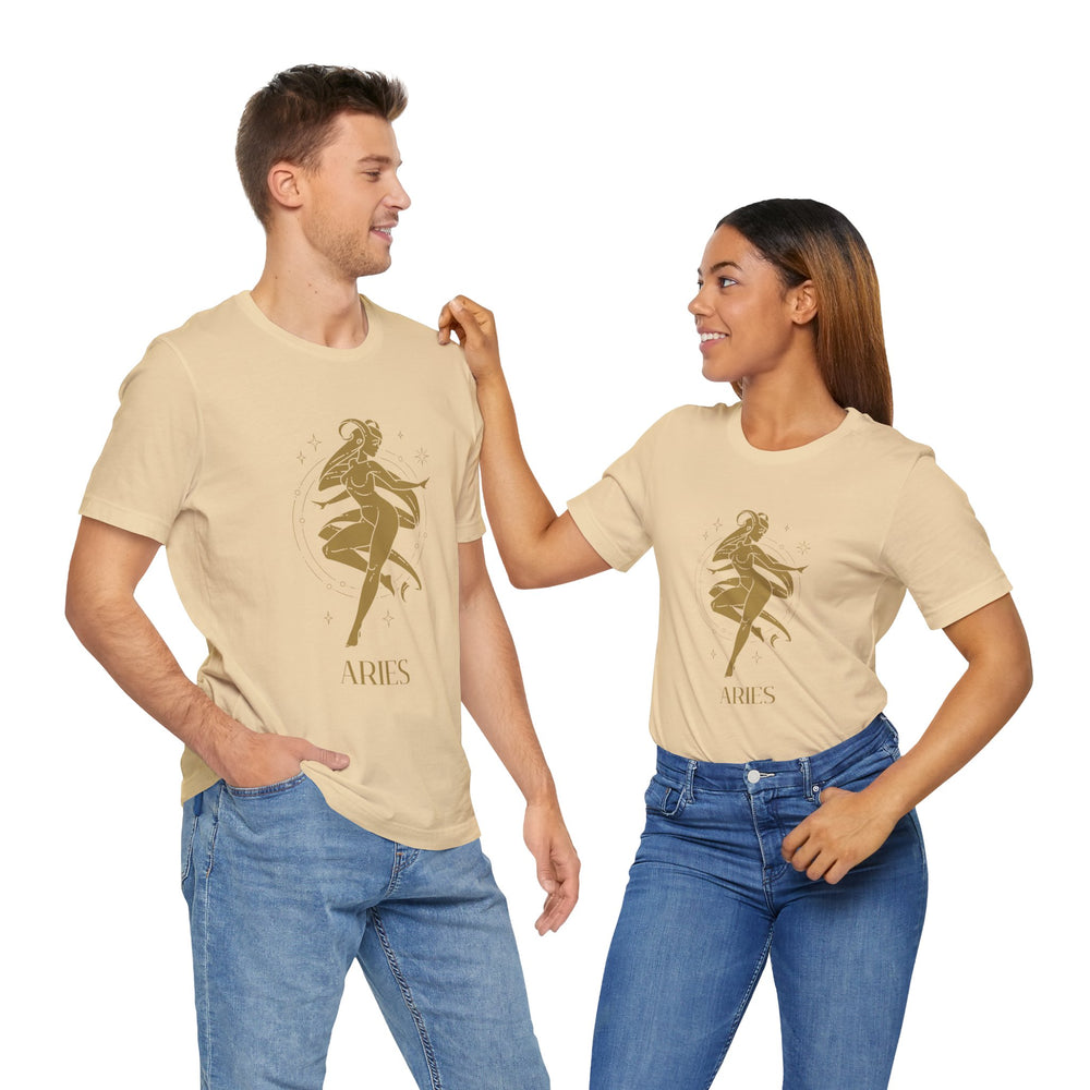Aries Constellation Zodiac The Ram Men's Jersey Short Sleeve Tee