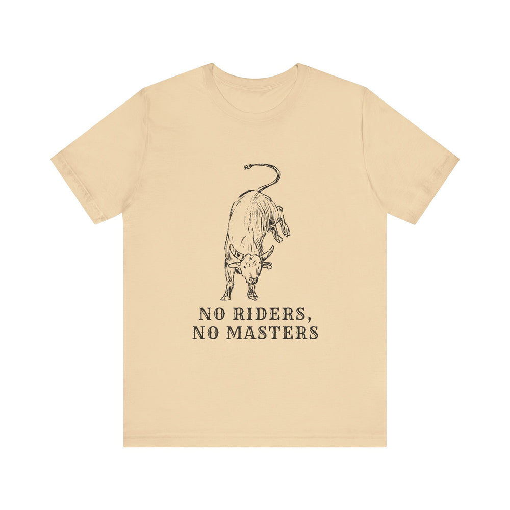 No Riders No Masters Bull Men's Jersey Short Sleeve Tee