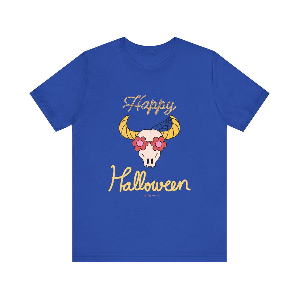 Cute Bull Happy Halloween Tee – Spooktacular Style for All