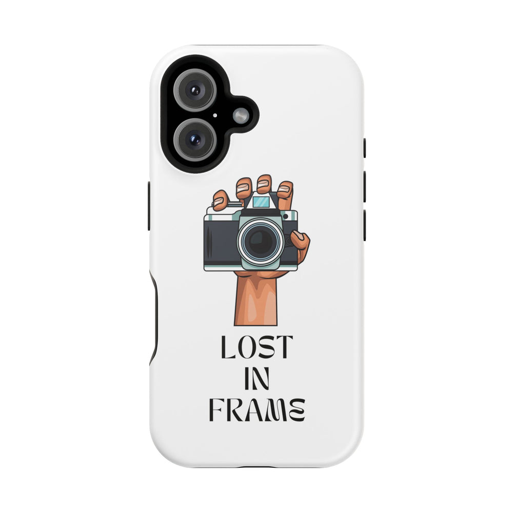 Lost in Frame Photog iPhone 14, iPhone 15, iPhone 16 Magnetic Tough Cases