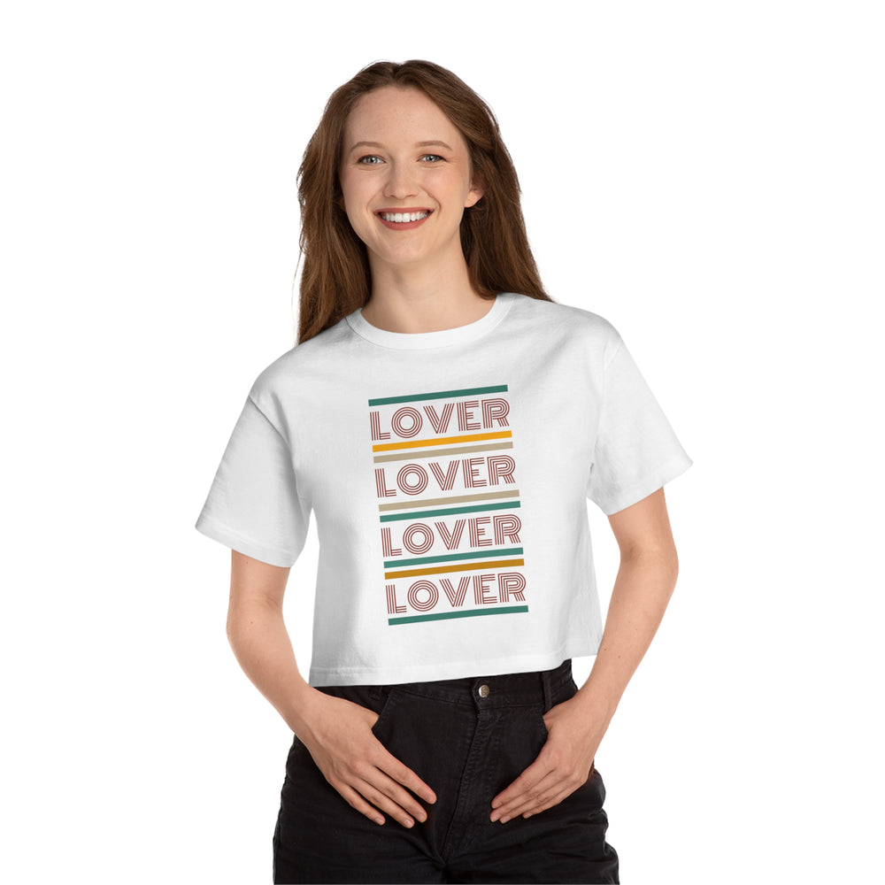 💘 Lover Lover Lover Lover – Vintage Retro Design Champion Women’s Heritage Cropped T-Shirt 💘