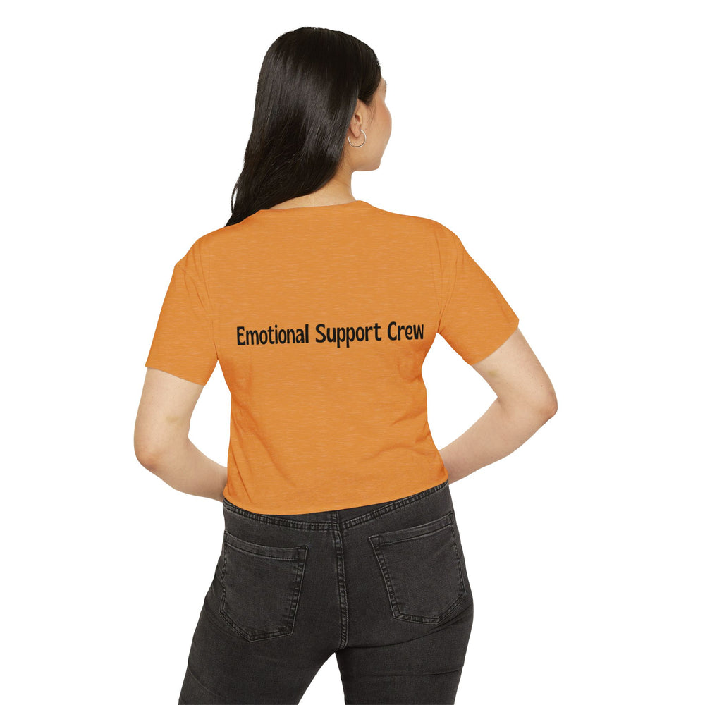 Emotional Support Crew Women's Festival Crop Top