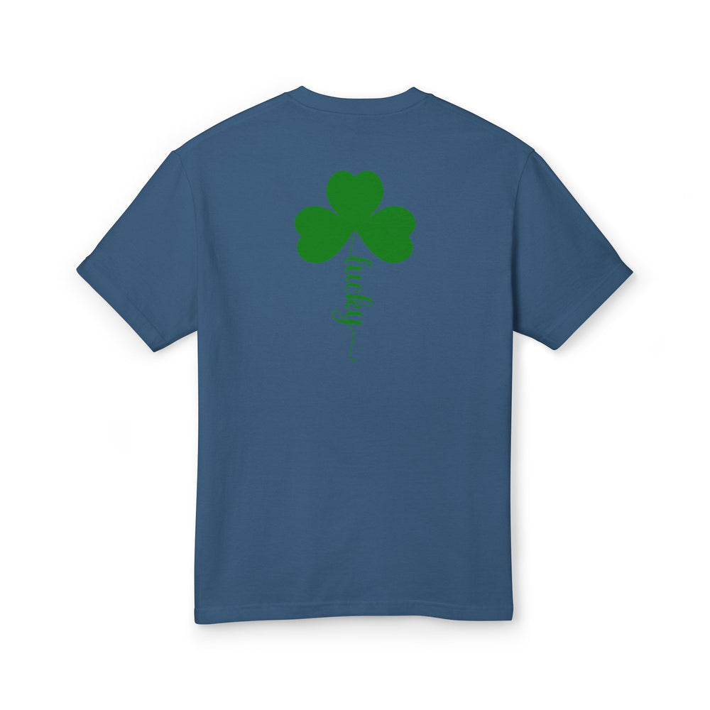Lucky Clover Women's Oversized Cotton Tee – Vintage Vibes, Sustainable Style 🍀