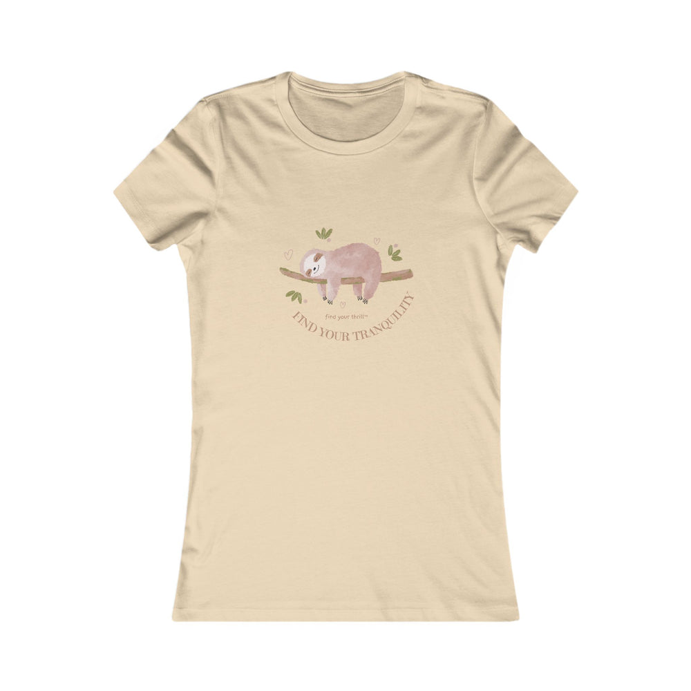 Find Your Tranquility Sloth Women's Favorite Tee