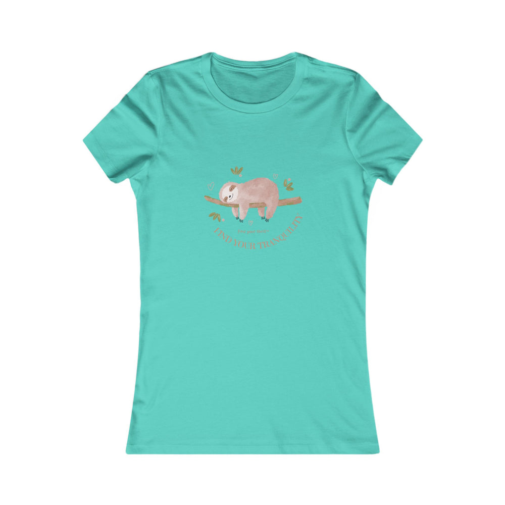 Find Your Tranquility Sloth Women's Favorite Tee