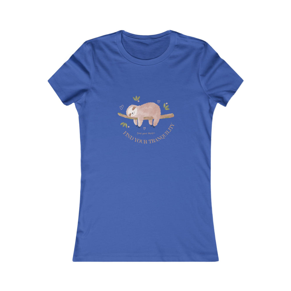 Find Your Tranquility Sloth Women's Favorite Tee