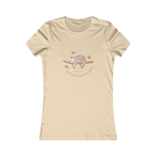 Find Your Tranquility Sloth Women's Favorite Tee