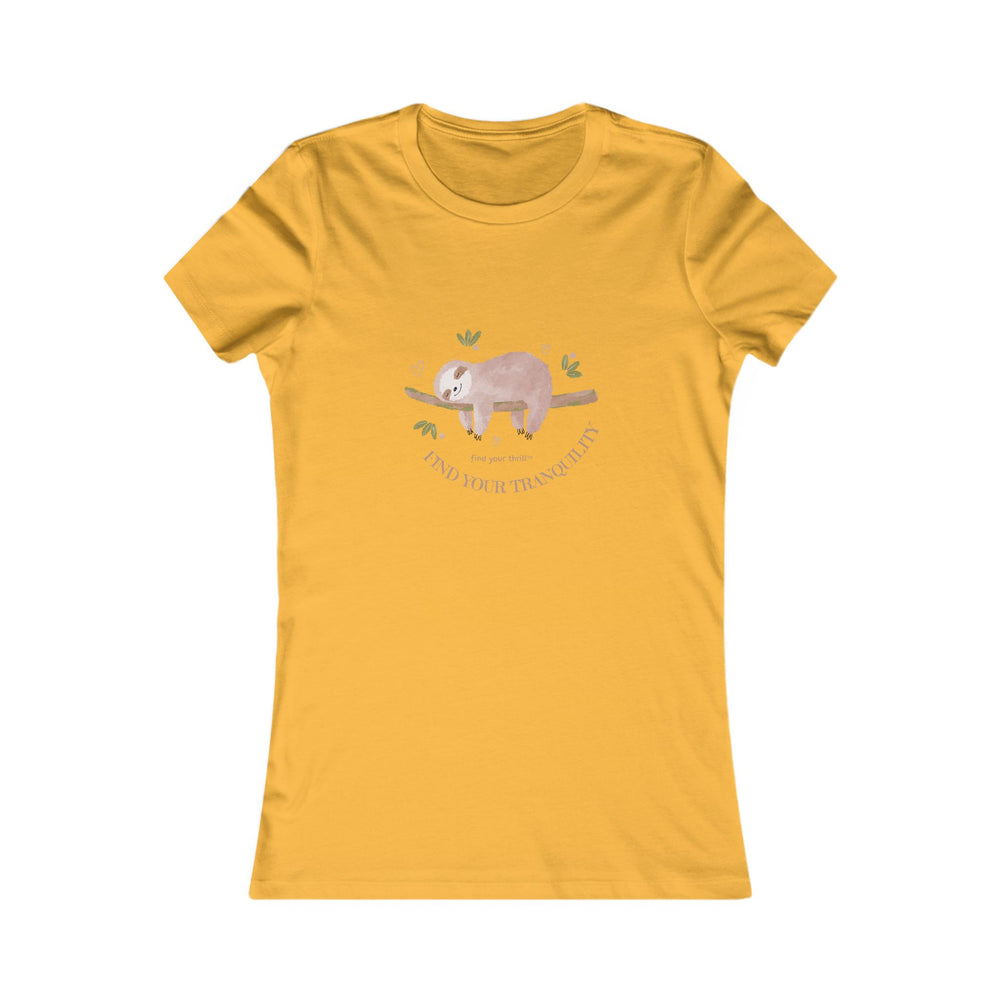 Find Your Tranquility Sloth Women's Favorite Tee
