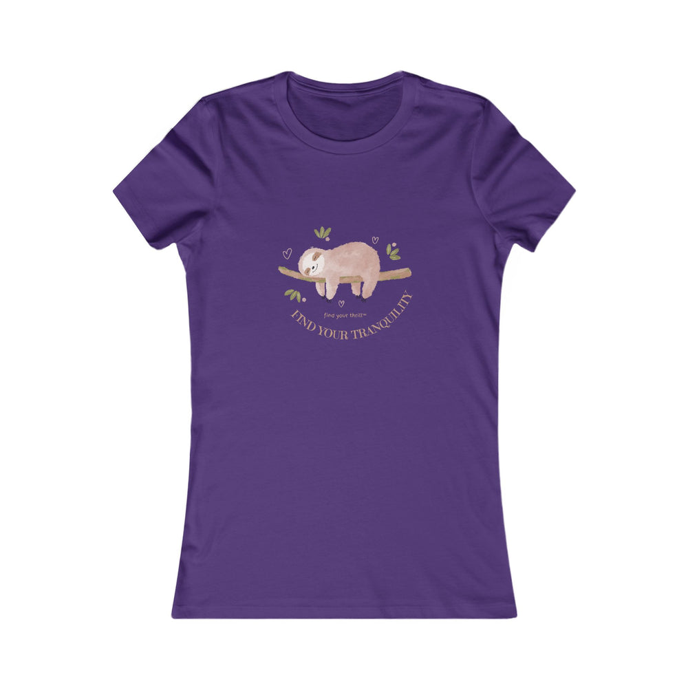 Find Your Tranquility Sloth Women's Favorite Tee