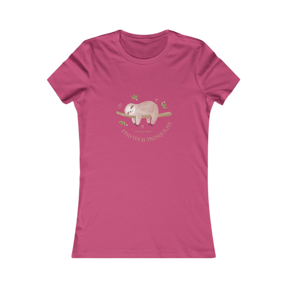 Find Your Tranquility Sloth Women's Favorite Tee