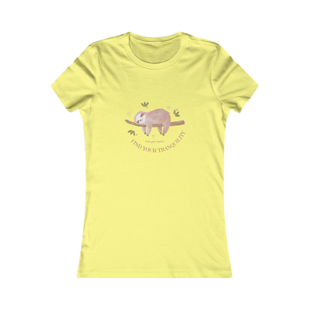 Find Your Tranquility Sloth Women's Favorite Tee
