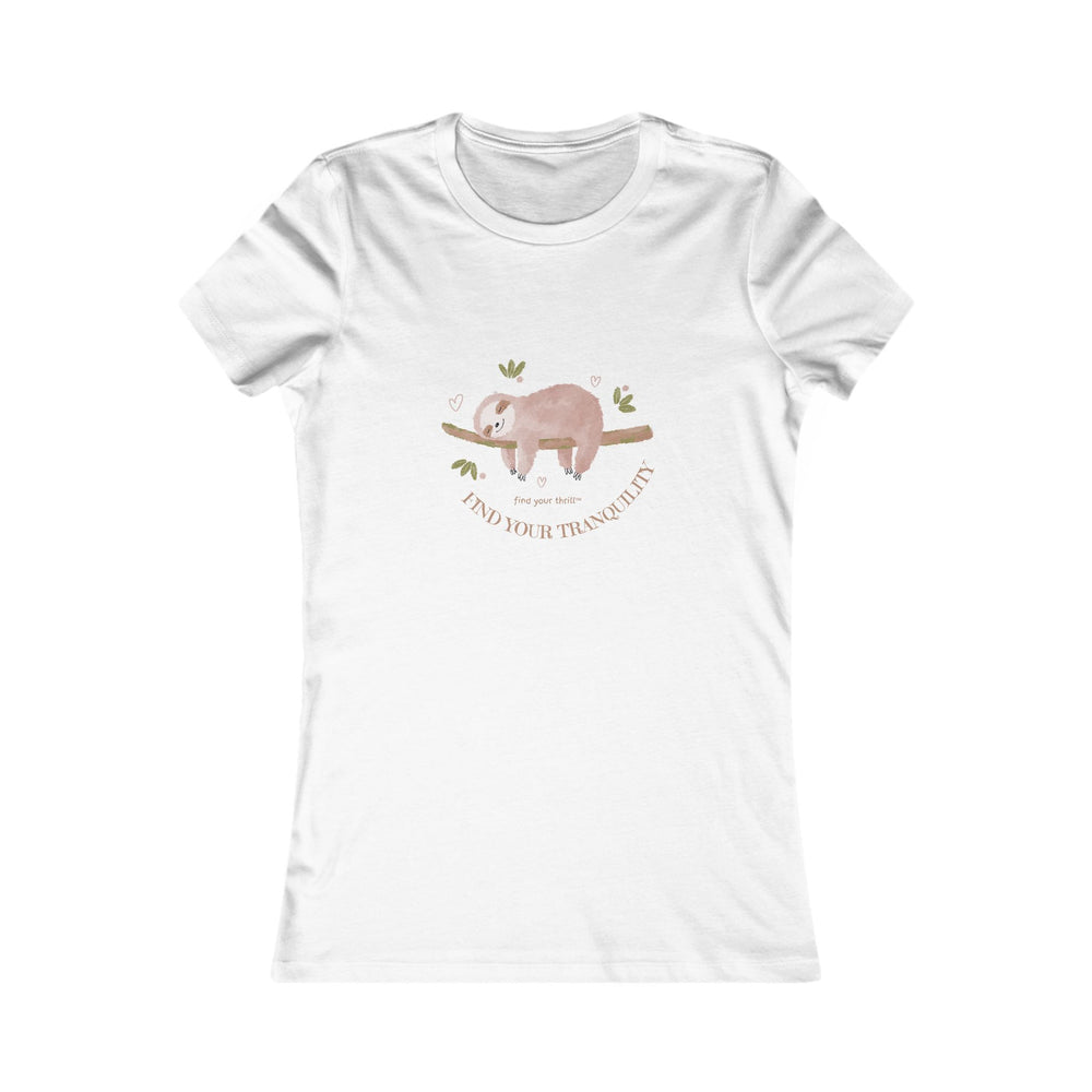 Find Your Tranquility Sloth Women's Favorite Tee