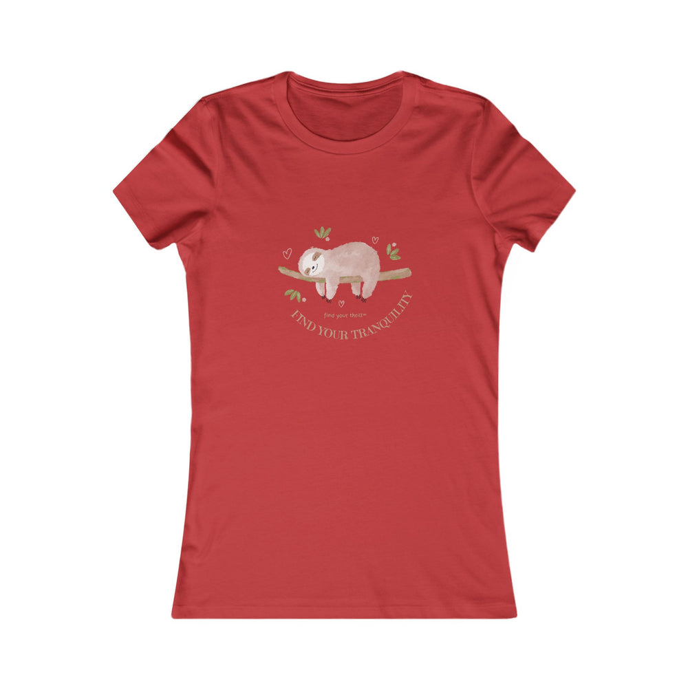 Find Your Tranquility Sloth Women's Favorite Tee