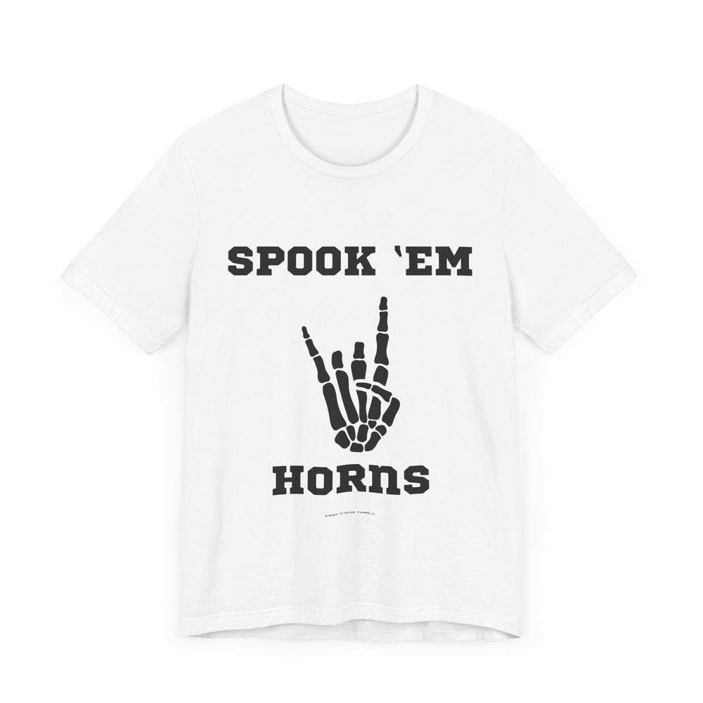 Spook Em Horns UT Halloween Unisex Jersey Short Sleeve Tee
