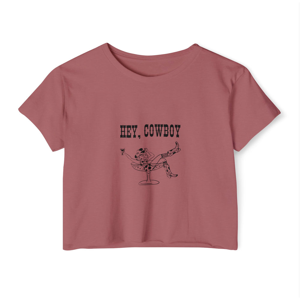 Hey, Cowboy - Women's Festival Crop Top