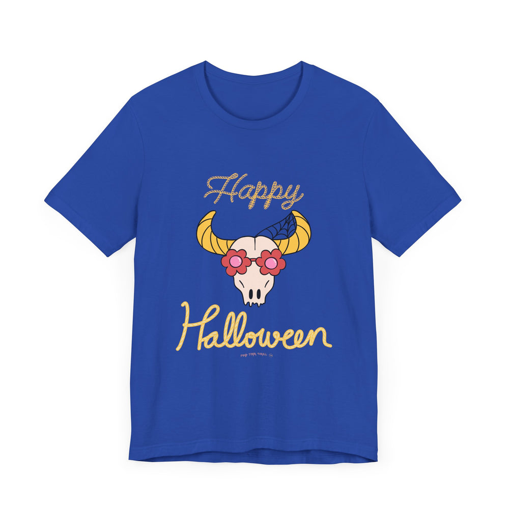 Cute Bull Happy Halloween Tee – Spooktacular Style for All