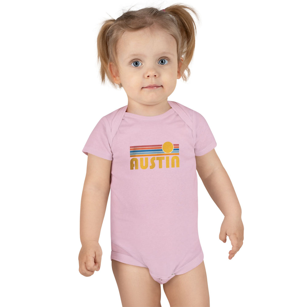 Austin Retro Sun Baby Short Sleeve Onesie®