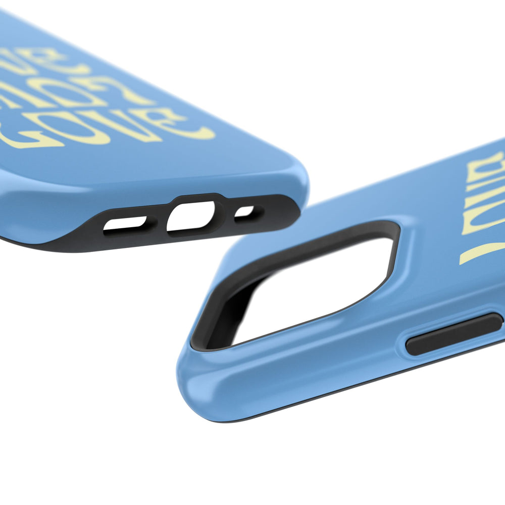 💙💛 Love Love Love – Blue & Yellow Magnetic Tough iPhone Case 💛💙