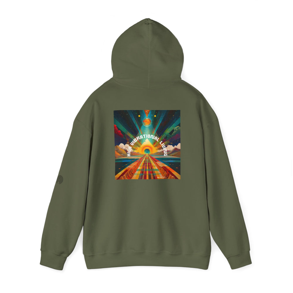 ✨ High Vibrational Living Hoodie