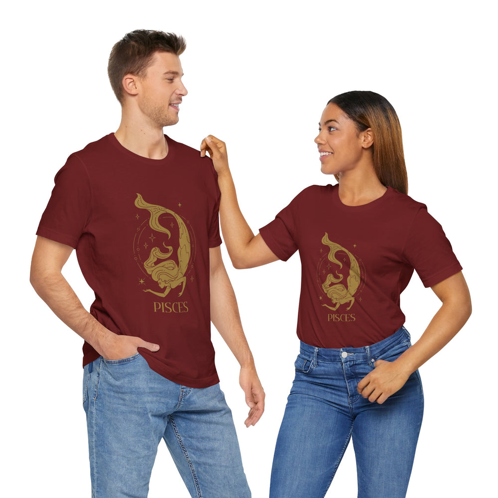 Pisces Constellation Zodiac Unisex Jersey Short Sleeve Tee