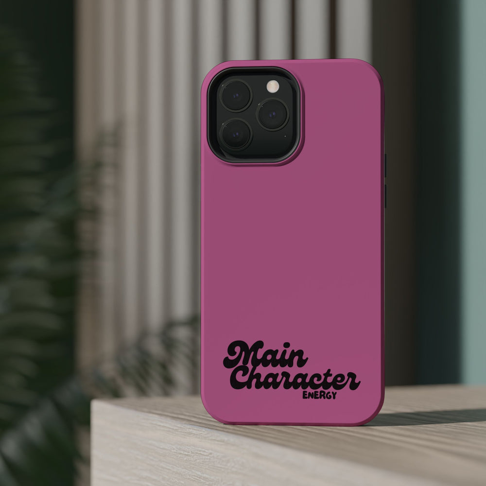 Main Character Energy Pink Edition Magnetic Tough iPhone 16, 15, 14, 13 Pro & Max Cases